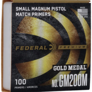 Federal Premium Gold Medal Small Pistol Magnum Match Primers #200M